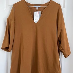 UNIQLO X Mame Kurogouchi Oversized Cotton Top